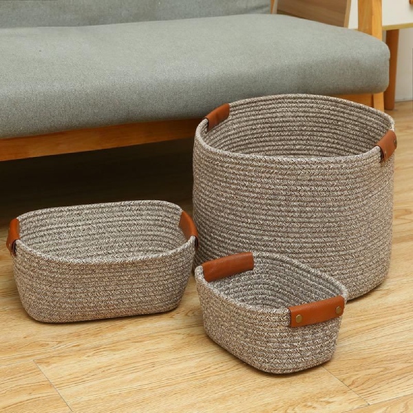 EZ Select Woven Cotton Storage Basket