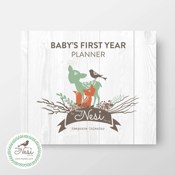 Nifty Gifts Baby's First Year Keepsake Calendar and Planner