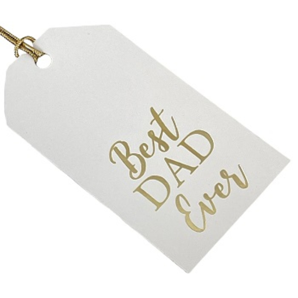 Ribbon Collection Best Dad Ever Tags _ Pack of 3