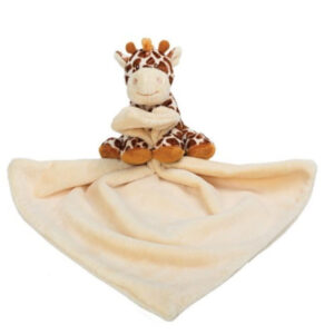 The Red Box Bing Bing Giraffe Blanket with Rattle Toy