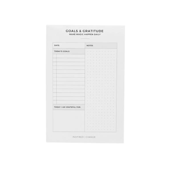 Mimosa Lifestyle Co The Goals & Gratitude notepad