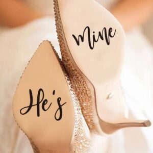 hes-mine-wedding-shoe-decal-black