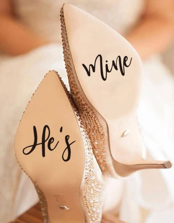 hes-mine-wedding-shoe-decal-black