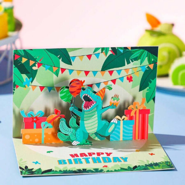 Dinosaur 90° Birthday Card
