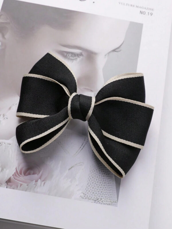 French Fabric Bow Clip