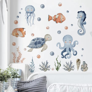 Ocean Wall Decal, Peel And Stick