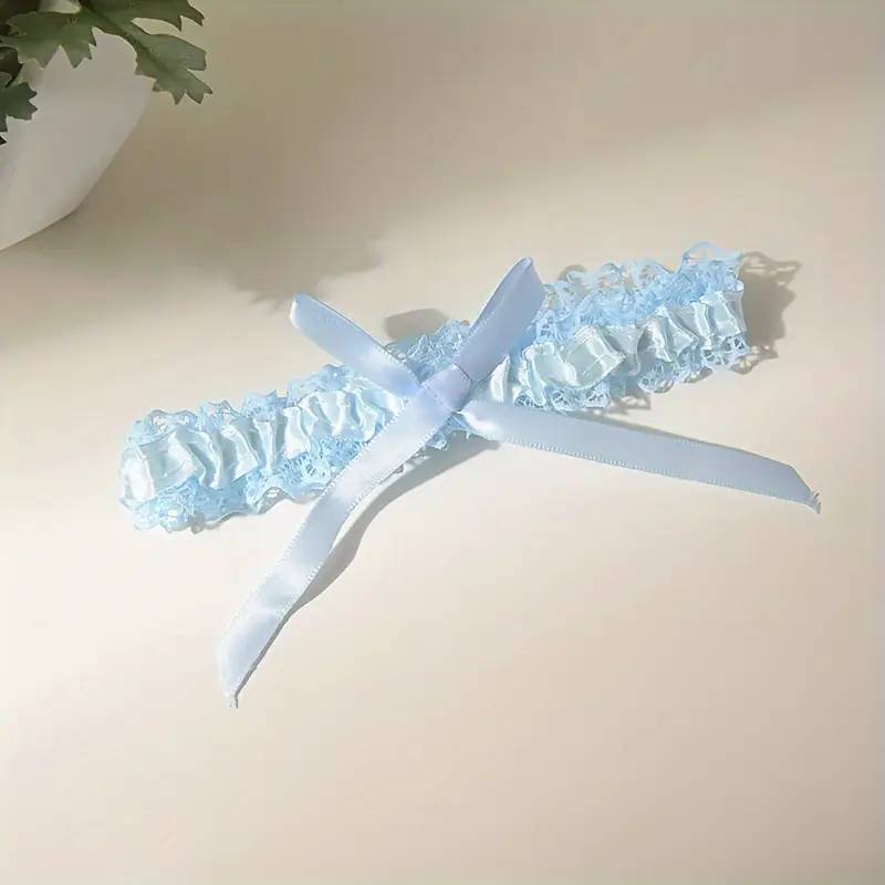 Blue Garter with Bow - Mimosa Lifestyle Co Blue Garter with Bow - Mimosa Lifestyle Co